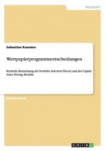 Wertpapierprogrammentscheidungen