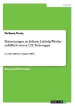 Erinnerungen an Johann Ludwig Werder anlasslich seines 125. Todestages