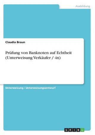 Prüfung von Banknoten auf Echtheit (Unterweisung Verkäufer / -in)