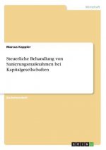Steuerliche Behandlung von Sanierungsmassnahmen bei Kapitalgesellschaften