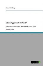 Ist ein Hypertext ein Text?