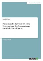 Phanomenales Bewusstsein - Eine Untersuchung des Arguments des unvollstandigen Wissens