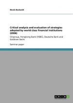 Critical analysis and evaluation of strategies adopted by world class financial institutions (2006)