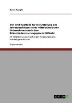 Vor- und Nachteile fur die Erstellung des Jahresabschlusses eines mittelstandischen Unternehmens nach dem Bilanzmodernisierungsgesetz (BilMoG)