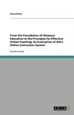 From the Foundation of Distance Education to the Principles for Effective Online Teaching