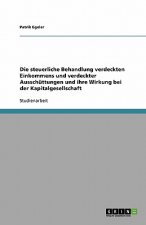 Steuerliche Behandlung Verdeckten Einkommens Und Verdeckter Ausschuttungen Und Ihre Wirkung Bei Der Kapitalgesellschaft