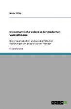 semantische Valenz in der modernen Valenztheorie