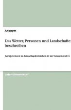 Das Wetter, Personen und Landschaften beschreiben