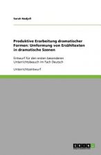 Produktive Erarbeitung  dramatischer Formen: Umformung von Erzähltexten in dramatische Szenen