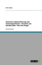 Zwischen Liebeserfahrung und Trennungsschmerz - Karoline von Gunderrodes Die eine Klage
