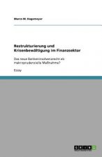 Restrukturierung und Krisenbewaltigung im Finanzsektor