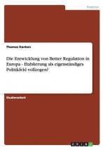 Entwicklung Von Better Regulation in Europa - Etablierung ALS Eigenst ndiges Politikfeld Vollzogen?