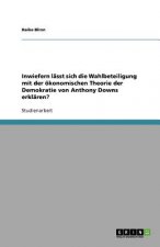 Inwiefern lasst sich die Wahlbeteiligung mit der oekonomischen Theorie der Demokratie von Anthony Downs erklaren?