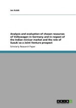 Analysis and Evaluation of Chosen Resources of Volkswagen in Germany and in Respect of the Indian Minicar Market and the Role of Suzuki as a Joint Ven