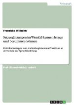Satzerganzungen im Wemfall kennen lernen und bestimmen koennen