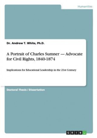 Portrait of Charles Sumner - Advocate for Civil Rights, 1840-1874