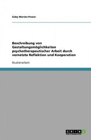 Beschreibung von Gestaltungsmoeglichkeiten psychotherapeutischer Arbeit durch vernetzte Reflektion und Kooperation