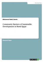 Community Barriers of Sustainable Development in Rural Egypt