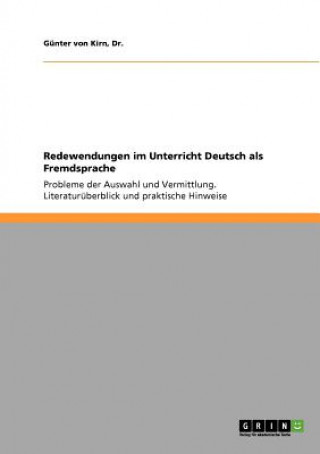 Redewendungen im Unterricht Deutsch als Fremdsprache
