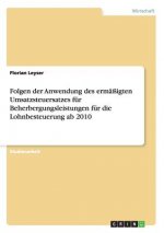Folgen der Anwendung des ermassigten Umsatzsteuersatzes fur Beherbergungsleistungen fur die Lohnbesteuerung ab 2010