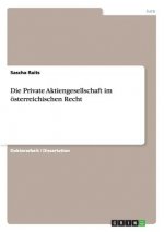 Private Aktiengesellschaft Im  sterreichischen Recht