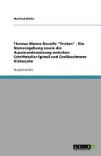 Thomas Manns Novelle Tristan - Die Namensgebung sowie die Auseinandersetzung zwischen Schriftsteller Spinell und Grosskaufmann Kloeterjahn