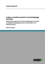 Is there a sensitive period in second language learning?