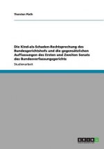 Die Kind-als-Schaden-Rechtsprechung des Bundesgerichtshofs und die gegensätzlichen Auffassungen des Ersten und Zweiten Senats des Bundesverfassungsger
