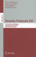 Security Protocols XVI