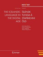 The Icelandic Language in the Digital Age