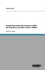 Acquiring communal ressource rights by long term use after Lewis v Redcar