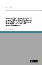 Umstande der Heirat Heinrichs des Loewen 1168 mit Mathilde, Tochter Heinrichs II., und ihre Folgen und Wirkungen auf Politik und Herrscherselbstbild