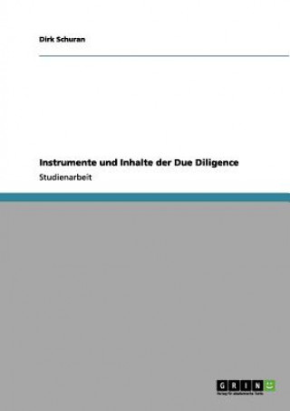Instrumente und Inhalte der Due Diligence