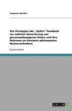 Strategien der, Hydra'' Facebook zur subtilen Generierung von personenbezogenen Daten und ihre Relevanz im Kontextz adoleszenten Nutzerverhaltens