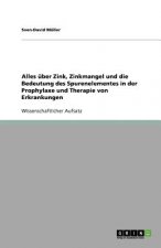 Alles uber Zink, Zinkmangel und die Bedeutung des Spurenelementes in der Prophylaxe und Therapie von Erkrankungen
