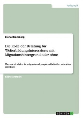 Rolle der Beratung fur Weiterbildungsinteressierte mit Migrationshintergrund oder ohne