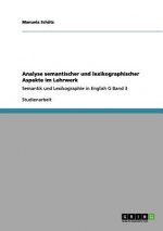Analyse semantischer und lexikographischer Aspekte im Lehrwerk