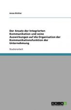 Der Ansatz der Integrierten Kommunikation und seine Auswirkungen auf die Organisation der Kommunikationsfunktion der Unternehmung