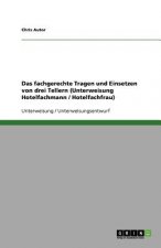 Das fachgerechte Tragen und Einsetzen von drei Tellern (Unterweisung Hotelfachmann / Hotelfachfrau)