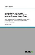 Notwendigkeit und konkrete Umsetzungen zur Regulierung des privaten Rundfunks in Deutschland