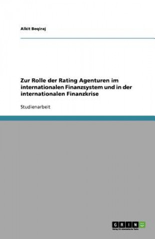 Zur Rolle der Rating Agenturen im internationalen Finanzsystem und in der internationalen Finanzkrise