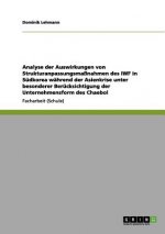 Analyse der Auswirkungen von Strukturanpassungsmassnahmen des IWF in Sudkorea wahrend der Asienkrise unter besonderer Berucksichtigung der Unternehmen