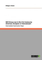 Will Privacy Law in the 21st Century be American, European or International?