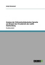 Analyse der fruhneuhochdeutschen Sprache am Beispiel der Privatbriefe der Judith Starhemberg