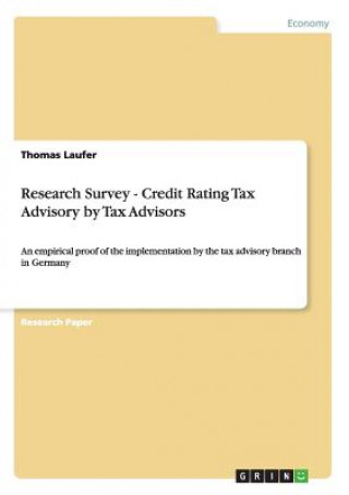 Research Survey - Credit Rating Tax Advisory by Tax Advisors