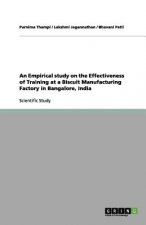 Empirical study on the Effectiveness of Training at a Biscuit Manufacturing Factory in Bangalore, India