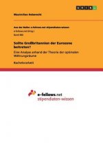 Sollte Grossbritannien der Eurozone beitreten?