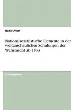 Nationalsozialistische Elemente in den weltanschaulichen Schulungen der Wehrmacht ab 1933
