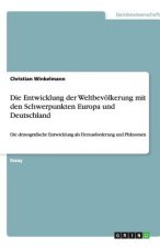 Entwicklung der Weltbevoelkerung mit den Schwerpunkten Europa und Deutschland
