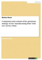 Comparison and contrast of the operations strategy of two 'manufacturing firms' with two 'service' firms